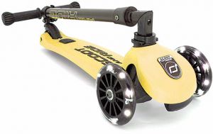 my bike חפשו באתר יש הכל  קורקינט לילדים קורקינט לילדים עם ידית מתקפלת ואורות Scoot and Ride Highwaykick 3 - צבע צהוב לימון