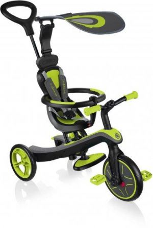 תלת אופן 4 ב-1 Globber Explorer Trike - ירוק לימון