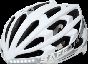 my bike חפשו באתר יש הכל  קסדות  קסדת אופניים חכמה עם איתות ומוזיקה Safe-Tec - צבע לבן / כסוף - מידה L - לא כולל M