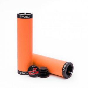 גריפים מסיליקון SHOREX Grips Streamlined Locked - צבע כתום