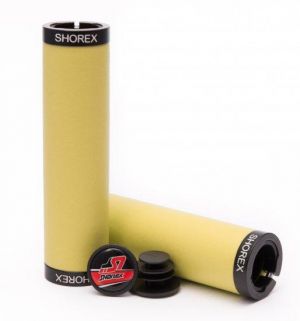 גריפים מסיליקון SHOREX Grips Streamlined Locked - צבע צהוב