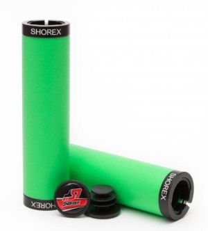 גריפים מסיליקון SHOREX Grips Streamlined Locked - צבע ירוק