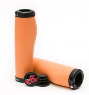 גריפים מסיליקון לאופניים SHOREX Grips Ergo Locked - צבע כתום