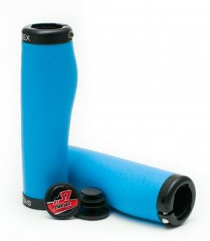 גריפים מסיליקון לאופניים SHOREX Grips Ergo Locked - צבע כחול