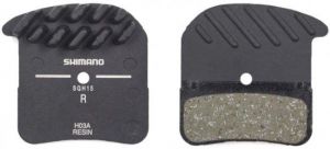 רפידות בלם אורגניות + פין Shimano (H03A) Resin
